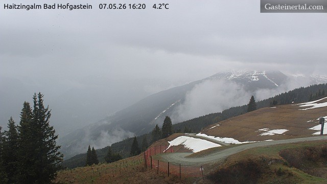 Archiv Foto Webcam Bad Hofgastein: Ausblick Haitzingalm