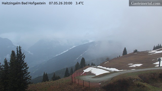 Archiv Foto Webcam Bad Hofgastein: Ausblick Haitzingalm