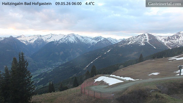 Archiv Foto Webcam Bad Hofgastein: Ausblick Haitzingalm