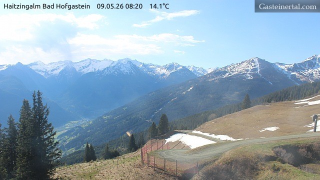 Archiv Foto Webcam Bad Hofgastein: Ausblick Haitzingalm