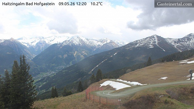 Archiv Foto Webcam Bad Hofgastein: Ausblick Haitzingalm