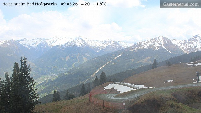 Archiv Foto Webcam Bad Hofgastein: Ausblick Haitzingalm