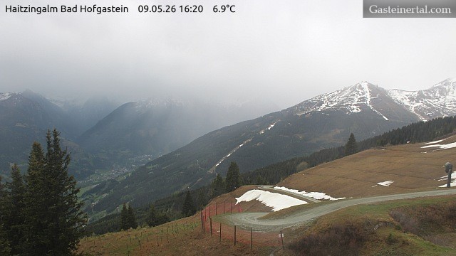 Archiv Foto Webcam Bad Hofgastein: Ausblick Haitzingalm