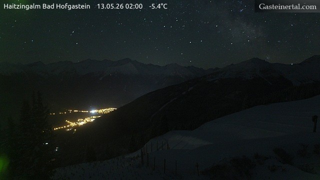 Archiv Foto Webcam Bad Hofgastein: Ausblick Haitzingalm