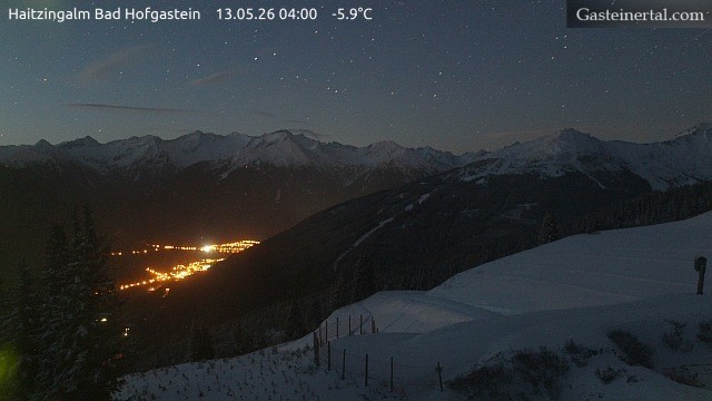 Archiv Foto Webcam Bad Hofgastein: Ausblick Haitzingalm