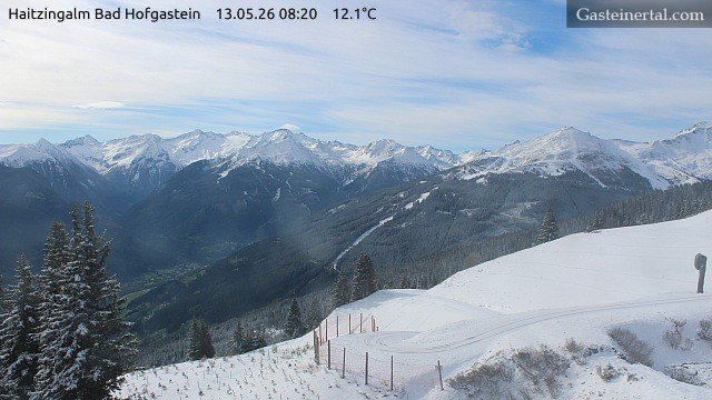 Archiv Foto Webcam Bad Hofgastein: Ausblick Haitzingalm