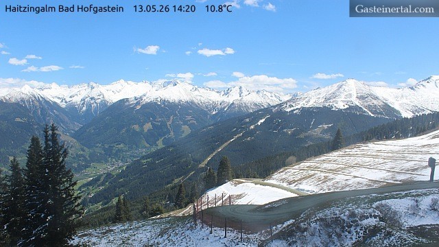 Archiv Foto Webcam Bad Hofgastein: Ausblick Haitzingalm