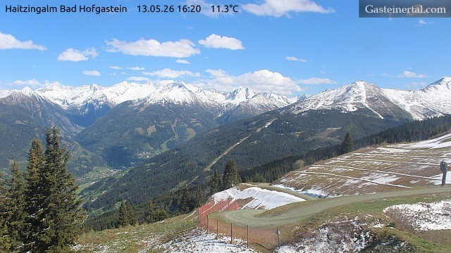 Archiv Foto Webcam Bad Hofgastein: Ausblick Haitzingalm