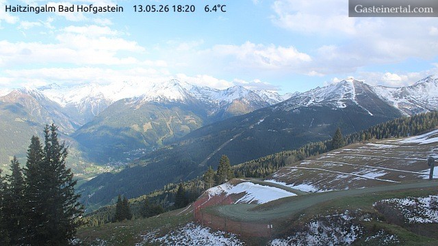 Archiv Foto Webcam Bad Hofgastein: Ausblick Haitzingalm