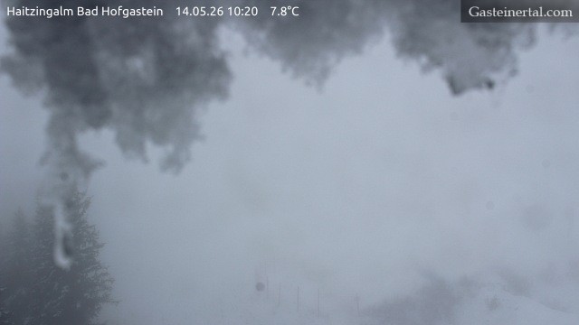 Archiv Foto Webcam Bad Hofgastein: Ausblick Haitzingalm
