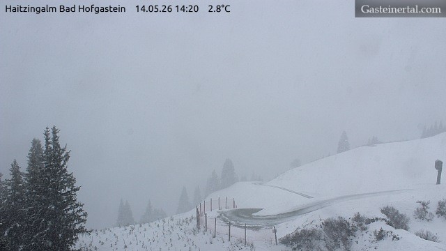Archiv Foto Webcam Bad Hofgastein: Ausblick Haitzingalm