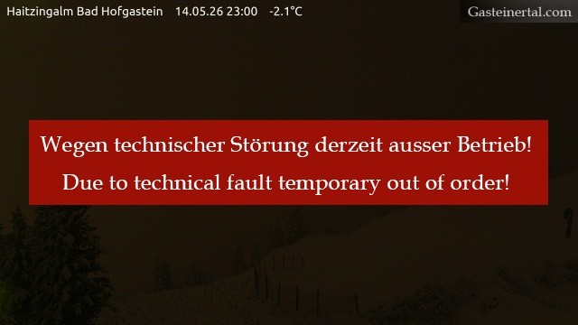 Archiv Foto Webcam Bad Hofgastein: Ausblick Haitzingalm