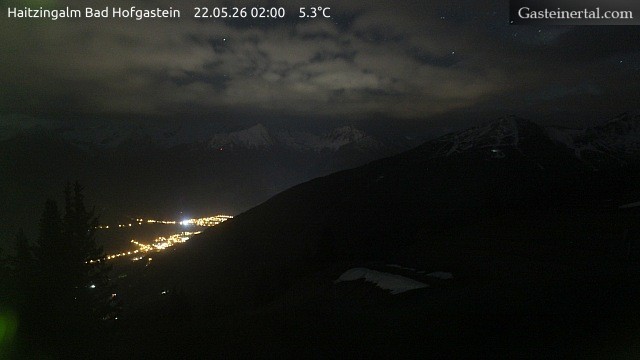Archiv Foto Webcam Bad Hofgastein: Ausblick Haitzingalm