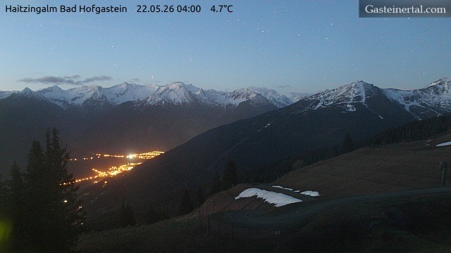 Archiv Foto Webcam Bad Hofgastein: Ausblick Haitzingalm