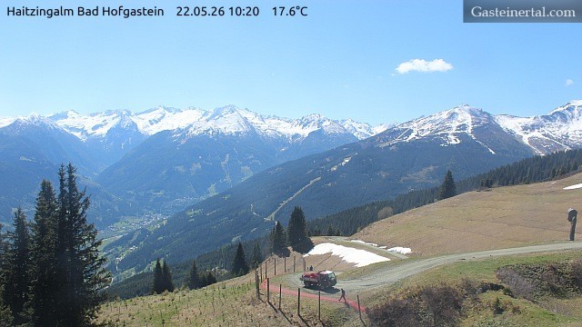 Archiv Foto Webcam Bad Hofgastein: Ausblick Haitzingalm