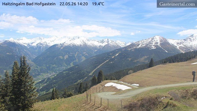 Archiv Foto Webcam Bad Hofgastein: Ausblick Haitzingalm