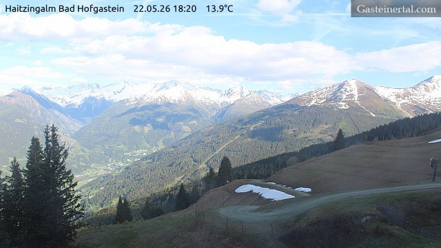 Archiv Foto Webcam Bad Hofgastein: Ausblick Haitzingalm
