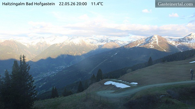 Archiv Foto Webcam Bad Hofgastein: Ausblick Haitzingalm