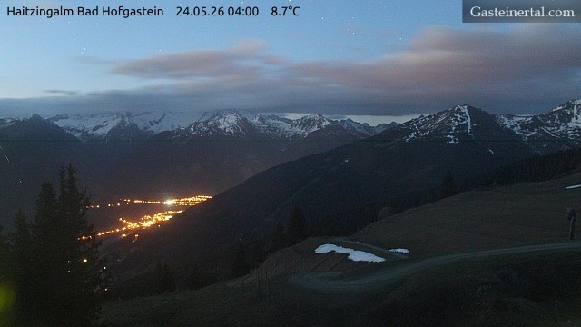 Archiv Foto Webcam Bad Hofgastein: Ausblick Haitzingalm
