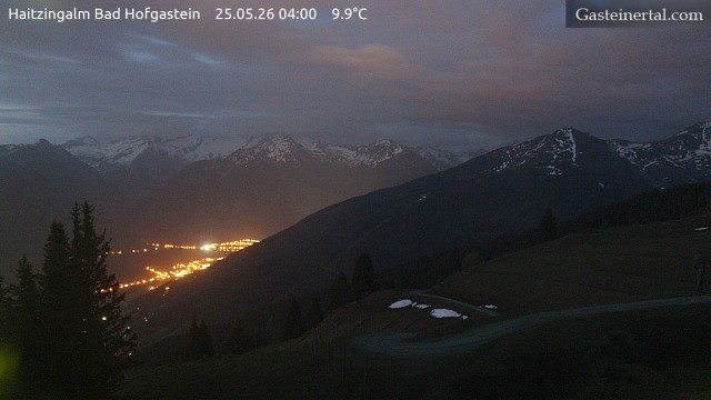 Archiv Foto Webcam Bad Hofgastein: Ausblick Haitzingalm