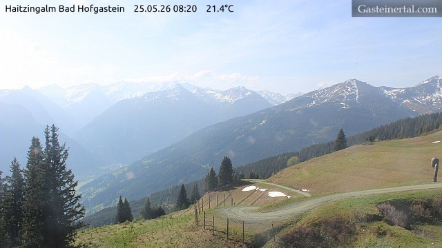 Archiv Foto Webcam Bad Hofgastein: Ausblick Haitzingalm