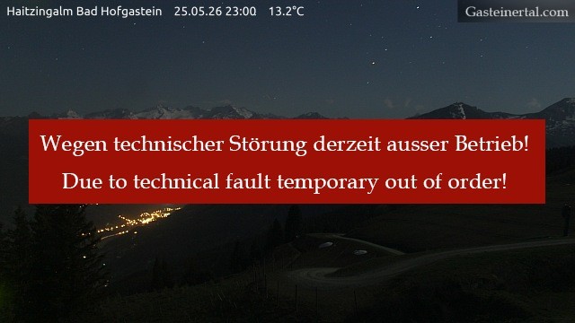 Archived image Webcam Haitzingalm View - Bad Hofgastein