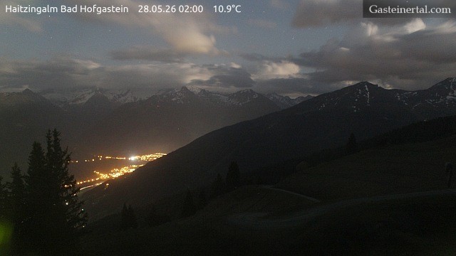 Archiv Foto Webcam Bad Hofgastein: Ausblick Haitzingalm
