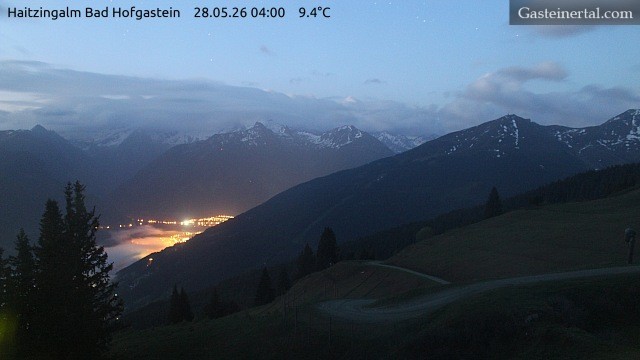 Archiv Foto Webcam Bad Hofgastein: Ausblick Haitzingalm