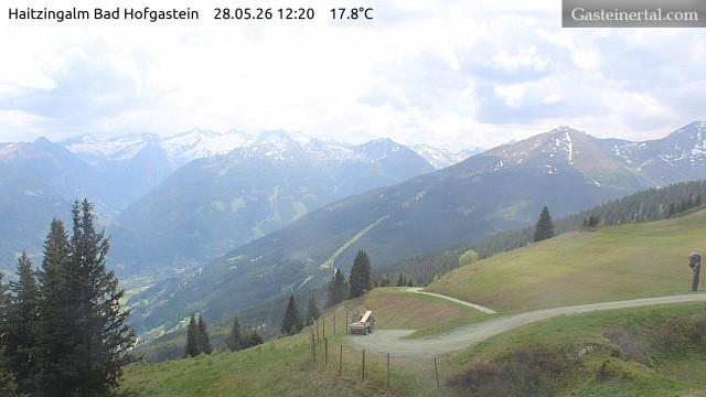 Archiv Foto Webcam Bad Hofgastein: Ausblick Haitzingalm