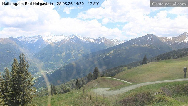 Archiv Foto Webcam Bad Hofgastein: Ausblick Haitzingalm