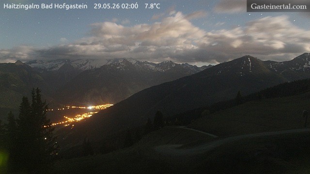 Archiv Foto Webcam Bad Hofgastein: Ausblick Haitzingalm