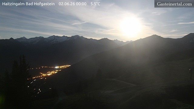 Archiv Foto Webcam Bad Hofgastein: Ausblick Haitzingalm