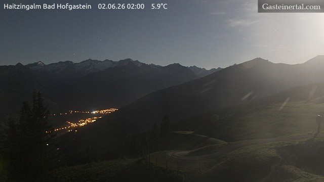 Archiv Foto Webcam Bad Hofgastein: Ausblick Haitzingalm