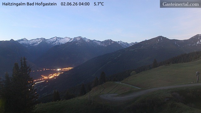 Archiv Foto Webcam Bad Hofgastein: Ausblick Haitzingalm