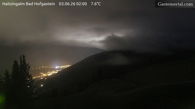 Archiv Foto Webcam Bad Hofgastein: Ausblick Haitzingalm