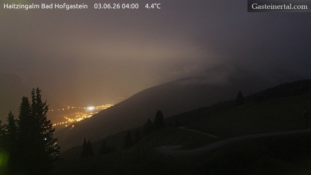 Archiv Foto Webcam Bad Hofgastein: Ausblick Haitzingalm