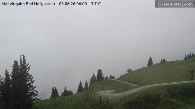 Archiv Foto Webcam Bad Hofgastein: Ausblick Haitzingalm