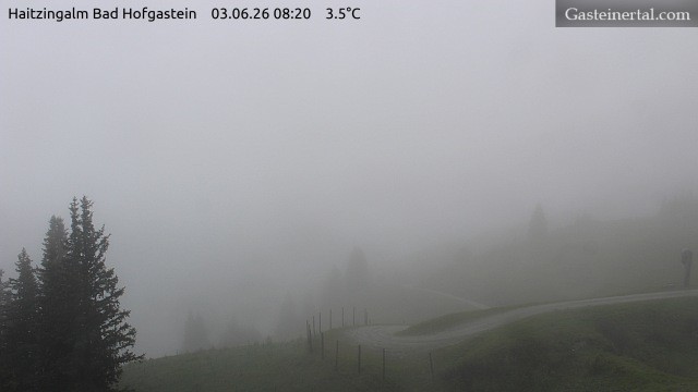 Archiv Foto Webcam Bad Hofgastein: Ausblick Haitzingalm