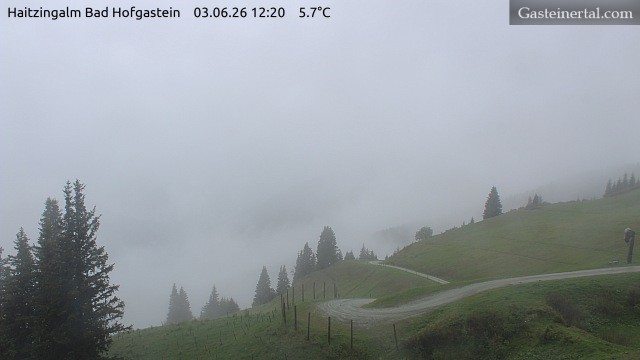 Archiv Foto Webcam Bad Hofgastein: Ausblick Haitzingalm
