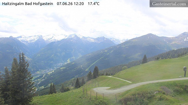 Archiv Foto Webcam Bad Hofgastein: Ausblick Haitzingalm