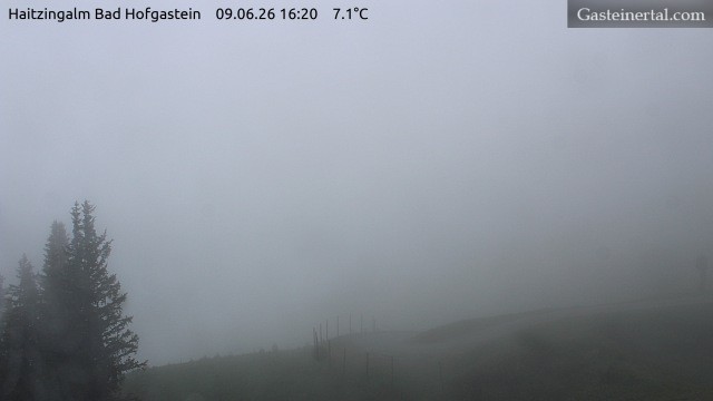 Archiv Foto Webcam Bad Hofgastein: Ausblick Haitzingalm