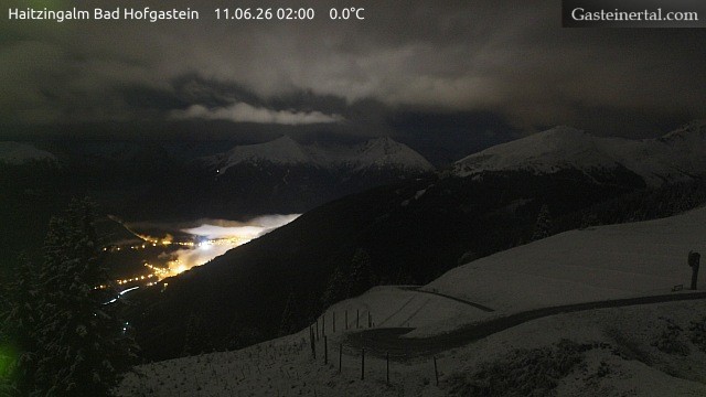 Archiv Foto Webcam Bad Hofgastein: Ausblick Haitzingalm