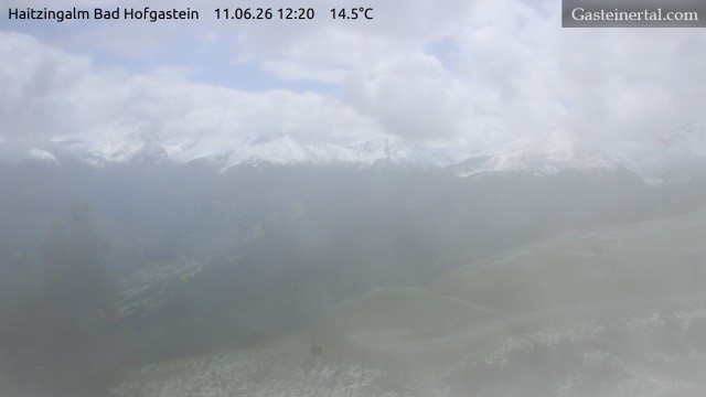 Archiv Foto Webcam Bad Hofgastein: Ausblick Haitzingalm