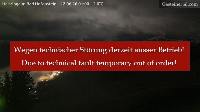 Archived image Webcam Haitzingalm View - Bad Hofgastein
