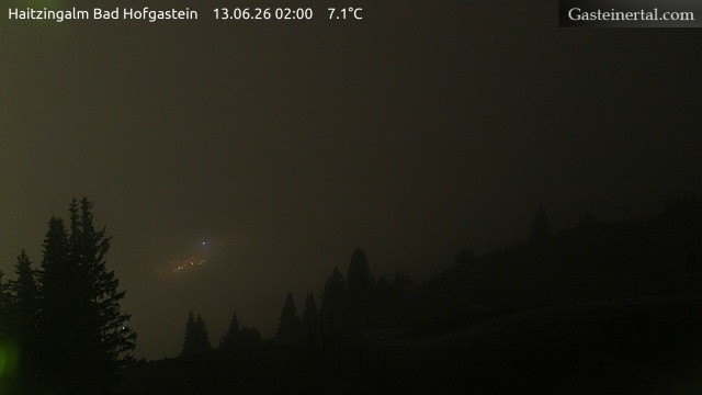 Archiv Foto Webcam Bad Hofgastein: Ausblick Haitzingalm