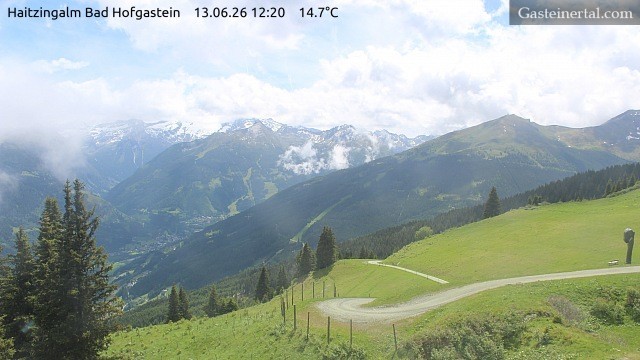 Archiv Foto Webcam Bad Hofgastein: Ausblick Haitzingalm