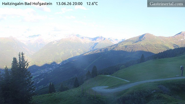 Archiv Foto Webcam Bad Hofgastein: Ausblick Haitzingalm