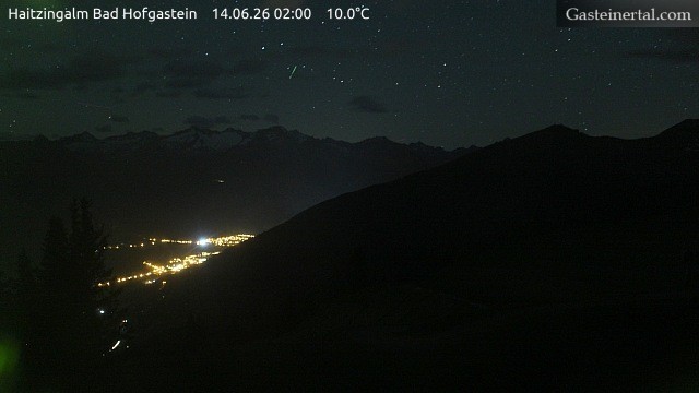 Archiv Foto Webcam Bad Hofgastein: Ausblick Haitzingalm