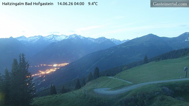 Archiv Foto Webcam Bad Hofgastein: Ausblick Haitzingalm