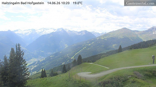Archiv Foto Webcam Bad Hofgastein: Ausblick Haitzingalm